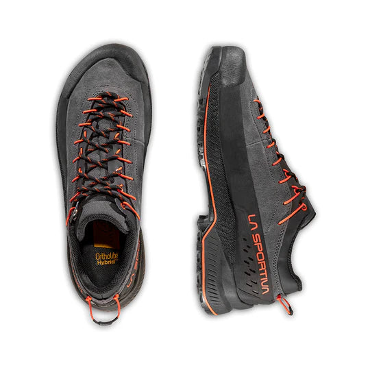 La Sportiva TX4 Evo Mens Approach Shoe - Carbon/Cherry Tomato