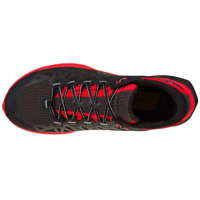 La Sportiva Karacal Mens Trail Running Shoe - Black/Goji - Clearance