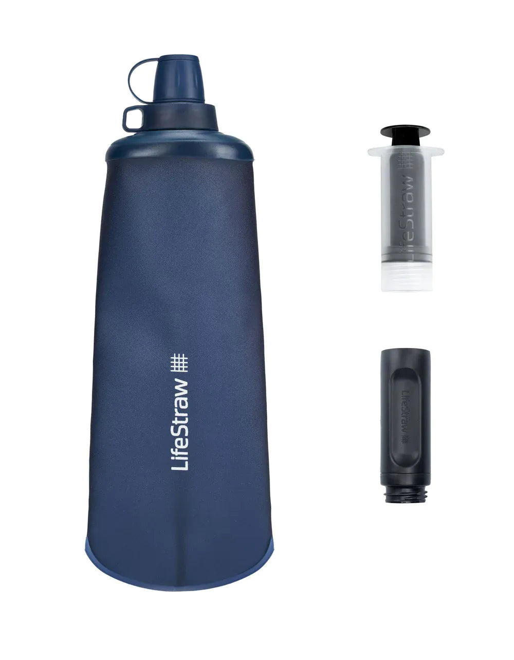 LifeStraw Peak Series Collapsible Squeeze 1L Bottle with Filter