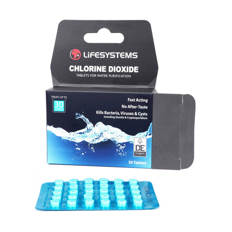 LifeSystems Chlorine Dioxide Water Purification Tablets - 30 Tablets