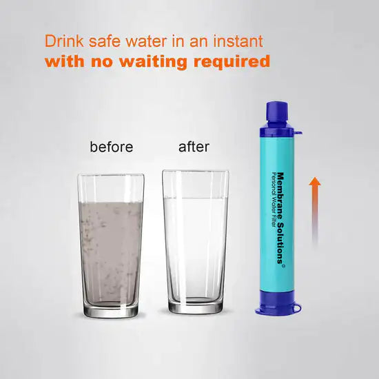 Membrane Solutions Emergency Water Filter Straw WS01