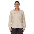 Mont Lifestyle Vented Womens Long Sleeve Shirt Stone Colour Stone