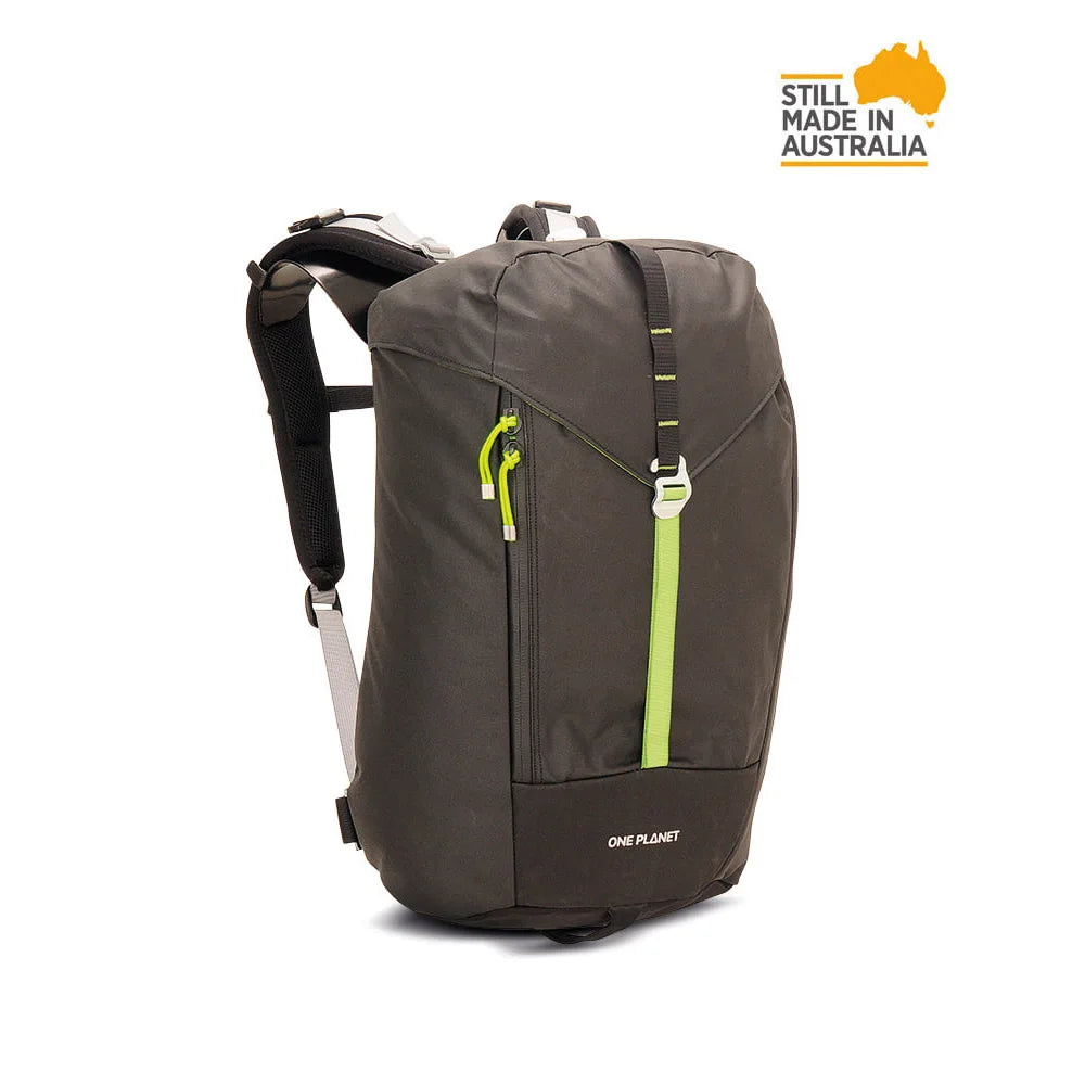 One Planet Rock 30L Backpack Colour Black Green