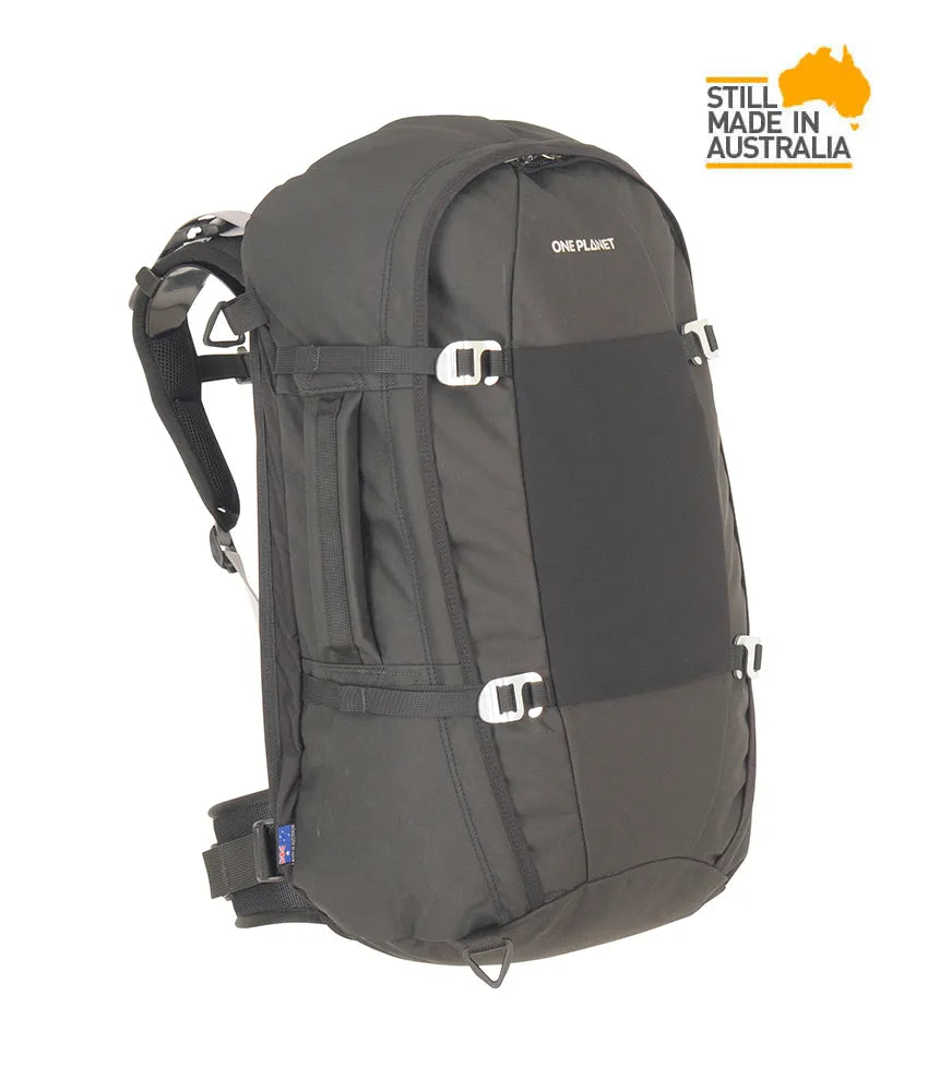 One Planet Wing it Travel Backpack - Black/Black