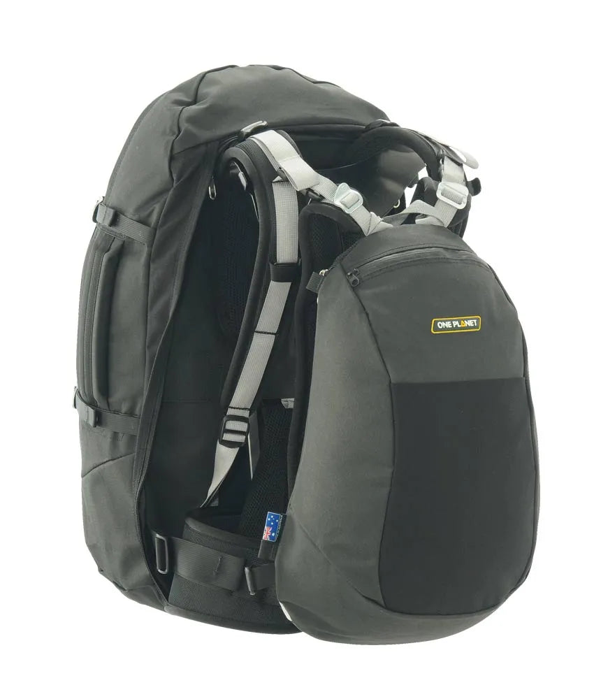 One Planet Wing it Travel Backpack - Black/Black