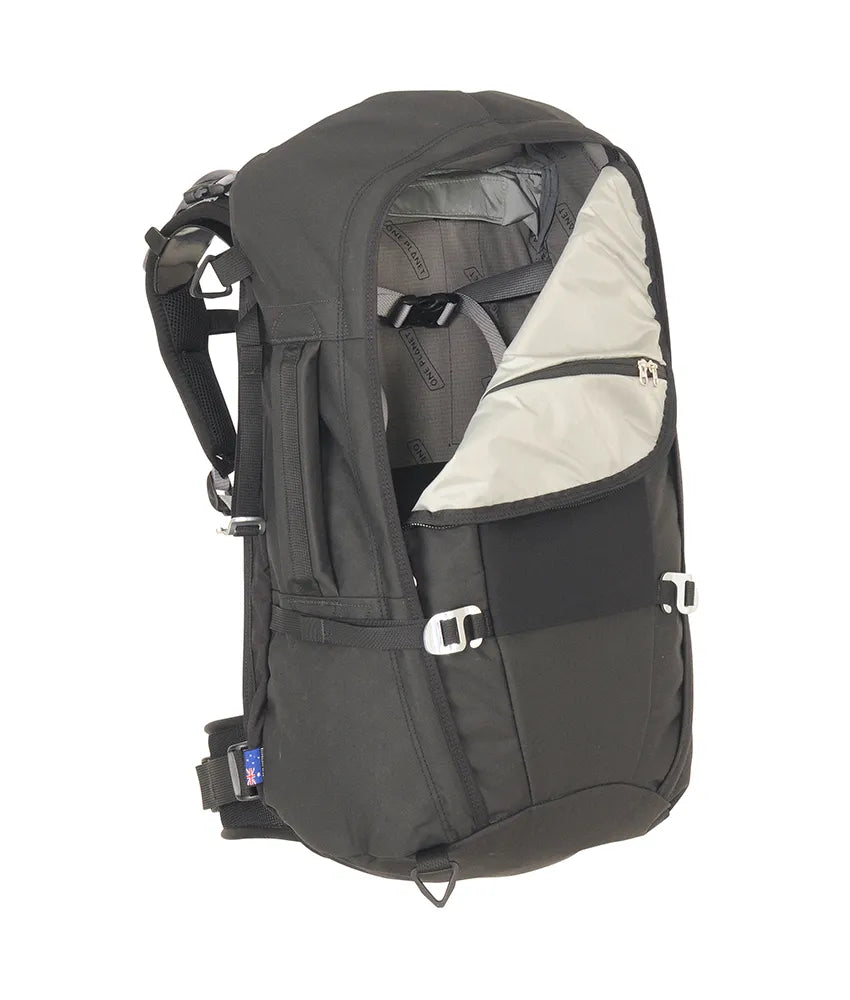 One Planet Wing it Travel Backpack - Black/Black