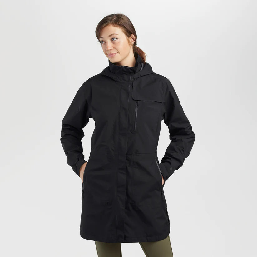 Outdoor Research Aspire Womens Waterproof Trench Jacket