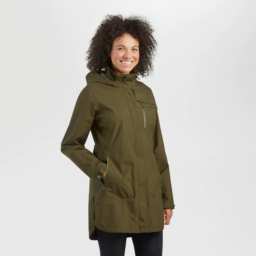 Outdoor Research Aspire Womens Waterproof Trench Jacket