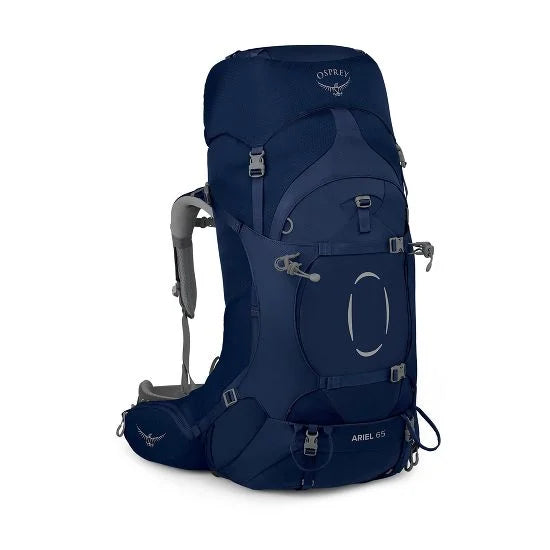 Osprey Ariel Extended Fit 65 Litre Womens Hiking Backpack 2 Colour Ceramic Blue