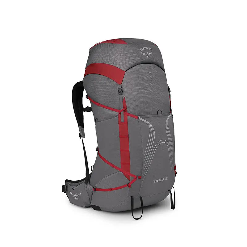 Osprey Eja Pro 55 Litre Womens Hiking Pack Colour Grey Red