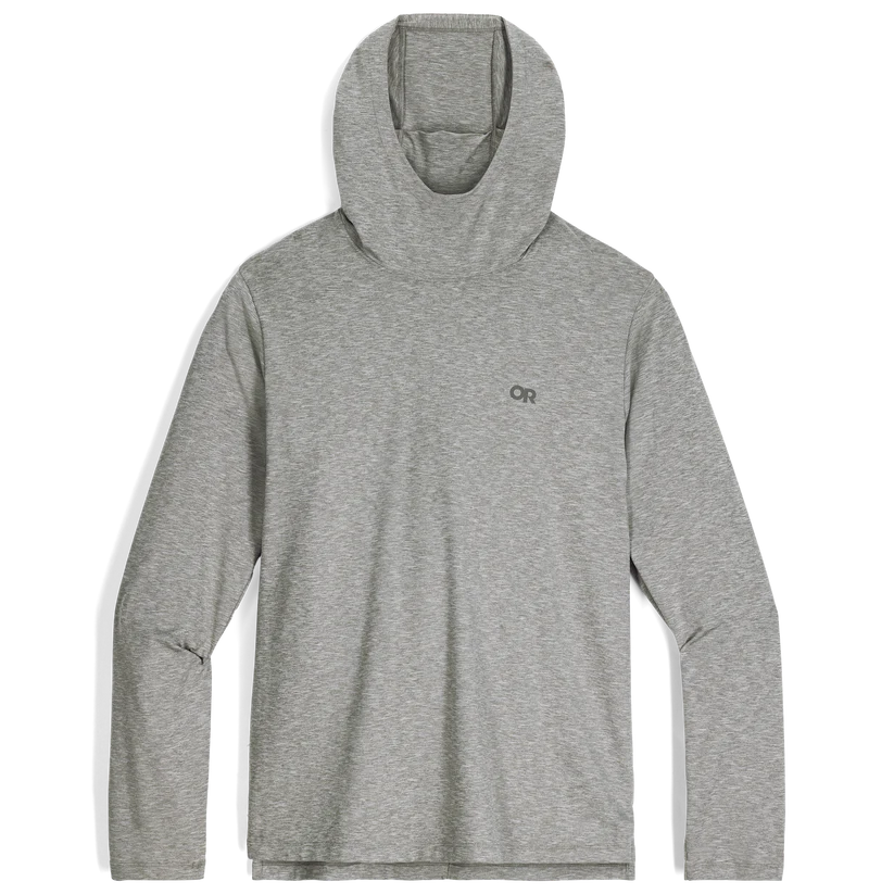 Outdoor Research ActiveIce Spectrum Sun Mens Long Sleeve Hooded Top Colour Grey Heather