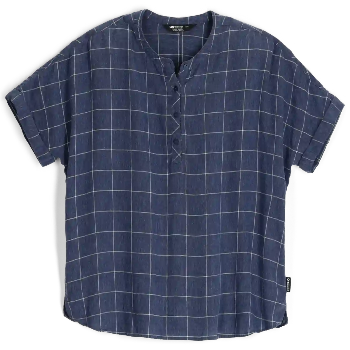 Outdoor Research Aslan Womens Pullover Short Sleeve Shirt Colour Naval Blue