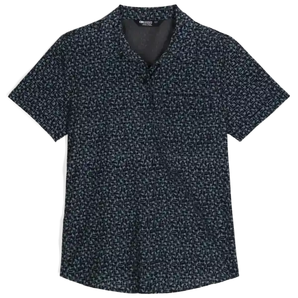 Outdoor Research Astroman Womens Short Sleeve Sun Shirt Colour Neptune Paintswipes