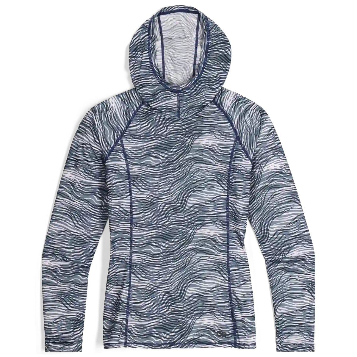 Outdoor Research Echo Printed Womens Hooded Top Colour Summit Nori