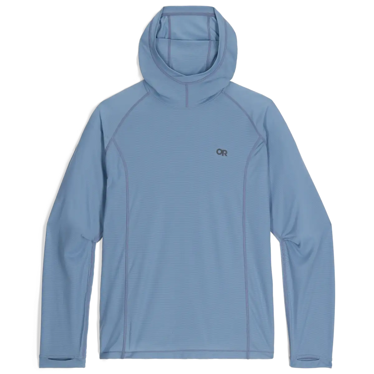 Outdoor Research Echo Mens Long Sleeve Hooded Top Colour Blue