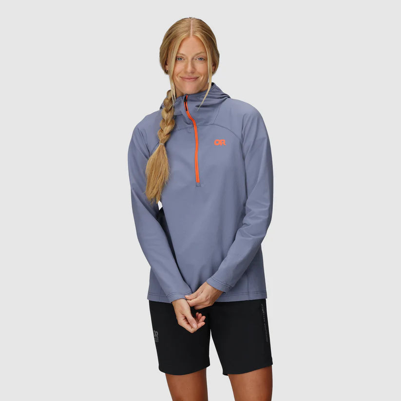 Outdoor Research Freewheel MTB Half Zip Womens Hooded Jacket