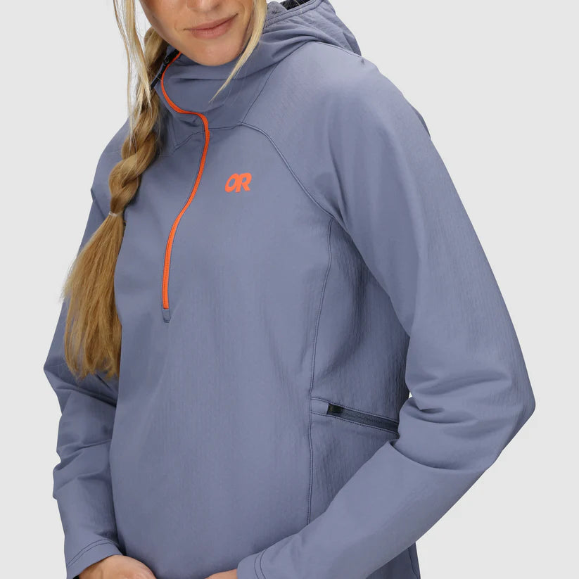 Outdoor Research Freewheel MTB Half Zip Womens Hooded Jacket