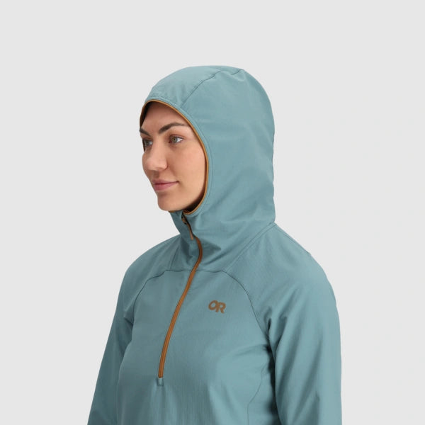 Outdoor Research Freewheel Womens Half Zip Hooded Jacket