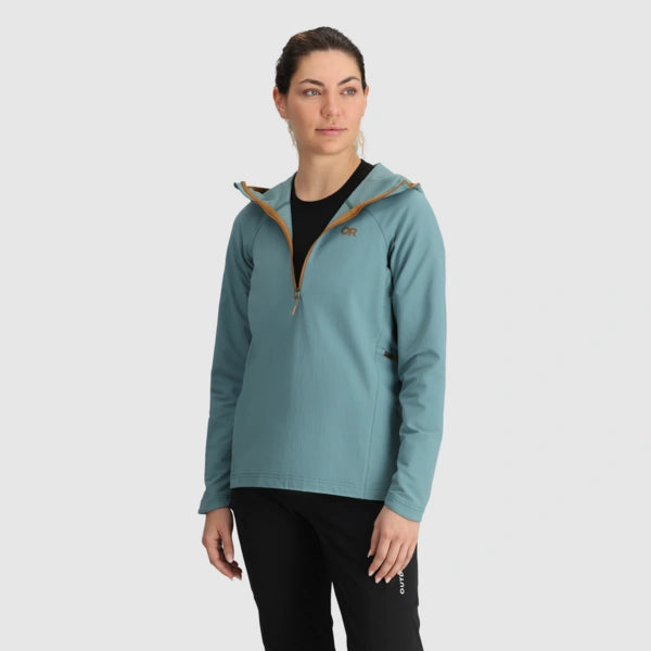 Outdoor Research Freewheel Womens Half Zip Hooded Jacket