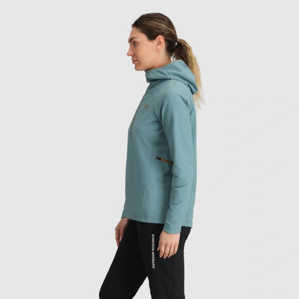 Outdoor Research Freewheel Womens Half Zip Hooded Jacket