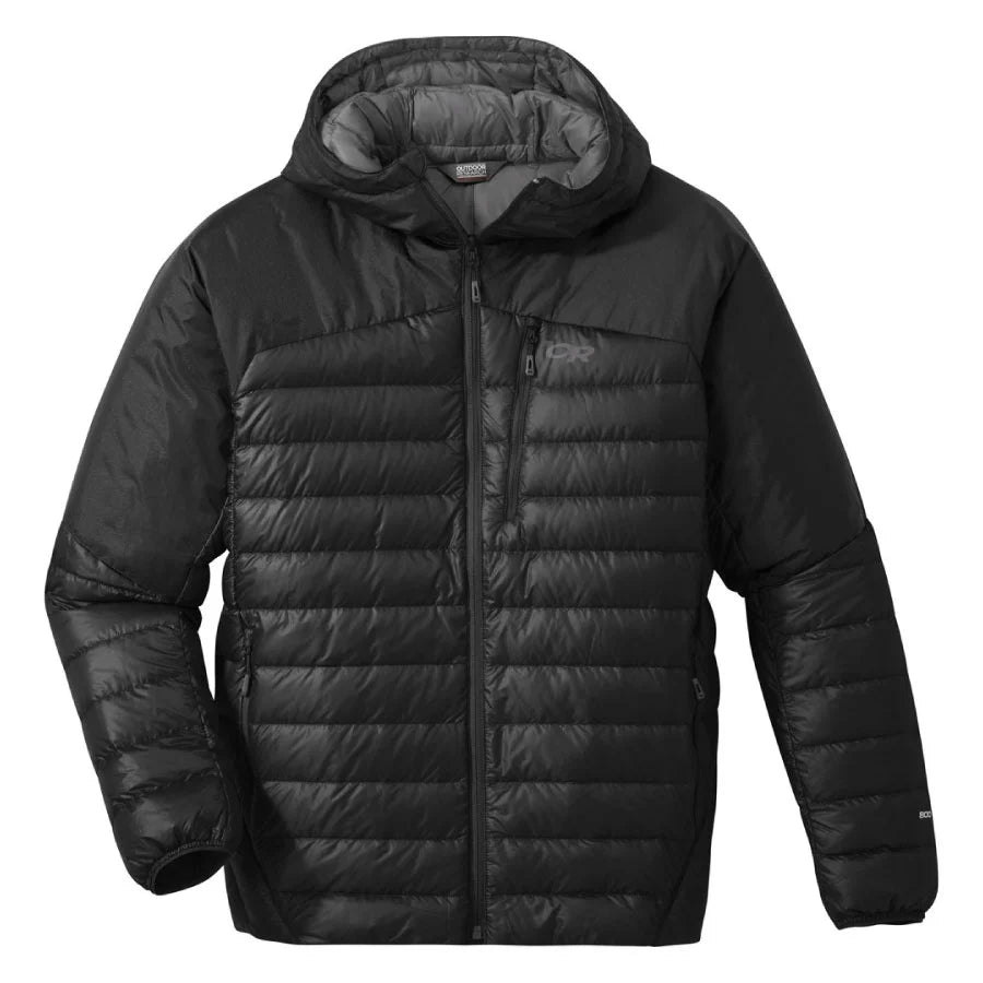 Outdoor Research Helium Down Hooded Mens Jacket Colour Black