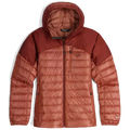 Outdoor Research Helium Down Hooded Womens Jacket Colour Brick