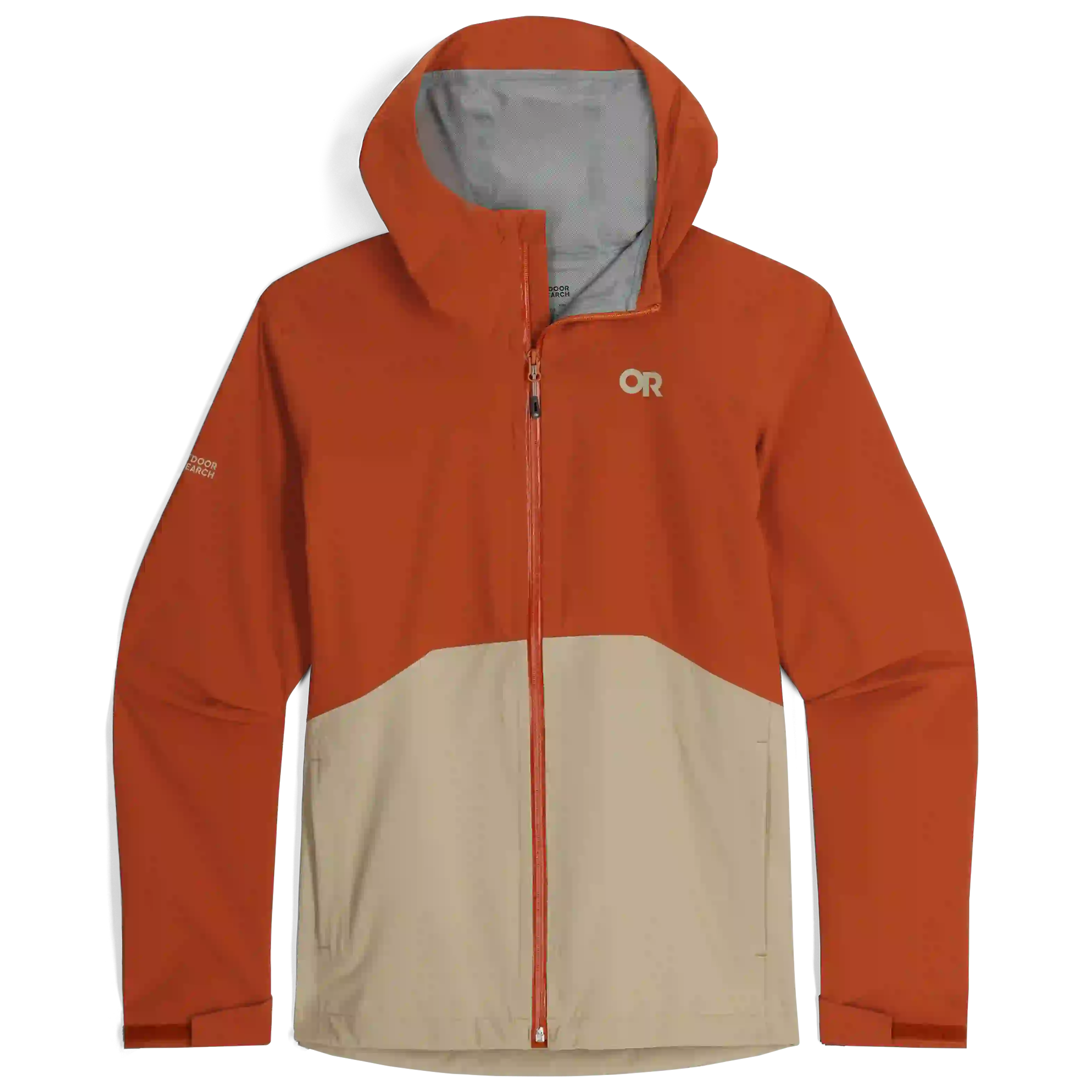 Outdoor Research Stratoburst Stretch Mens Rain Jacket Colour Terracotta