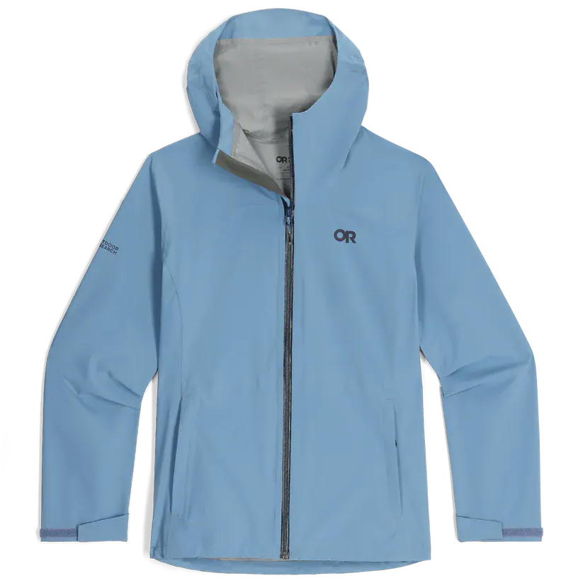 Outdoor Research Stratoburst Stretch Womens Rain Jacket Colour Blue