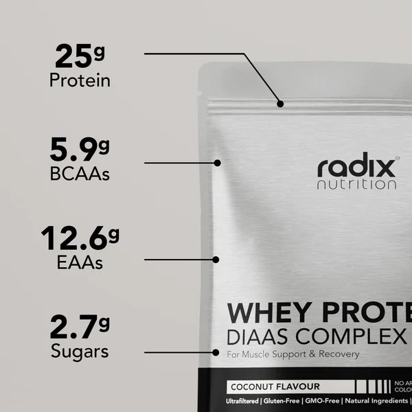 Radix Nutrition DIAAS Complex 1.61 Whey Protein Powder - 1kg