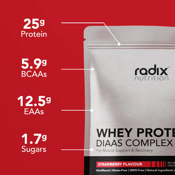 Radix Nutrition DIAAS Complex 1.61 Whey Protein Powder - 1kg