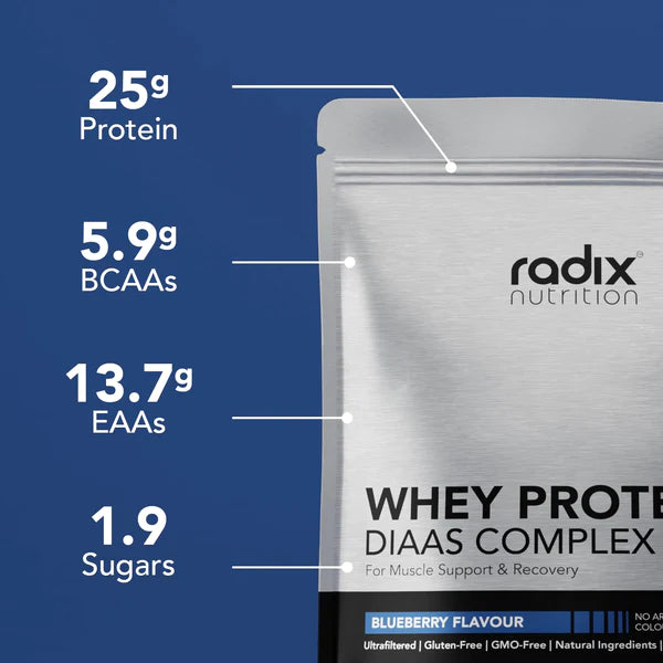 Radix Nutrition DIAAS Complex 1.61 Whey Protein Powder - 1kg