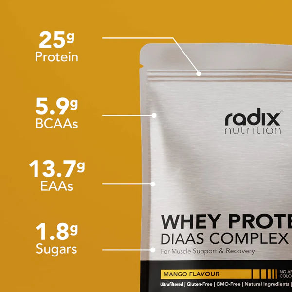 Radix Nutrition DIAAS Complex 1.61 Whey Protein Powder - 1kg