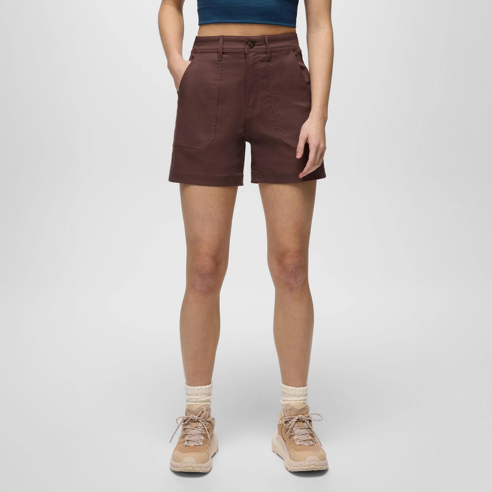 prAna Stretch Zion Cargo Womens Shorts - 5 Inseam