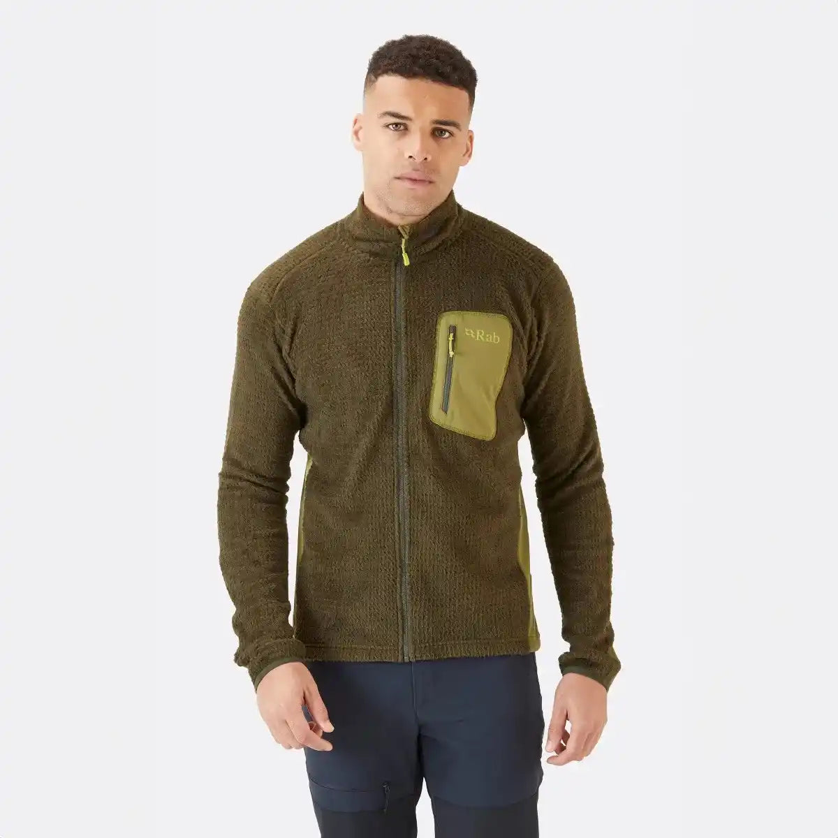 Rab Alpha Flash Mens Fleece Jacket 1 Colour Army