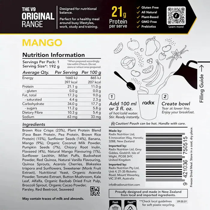 Radix Nutrition Original Breakfast v9.0