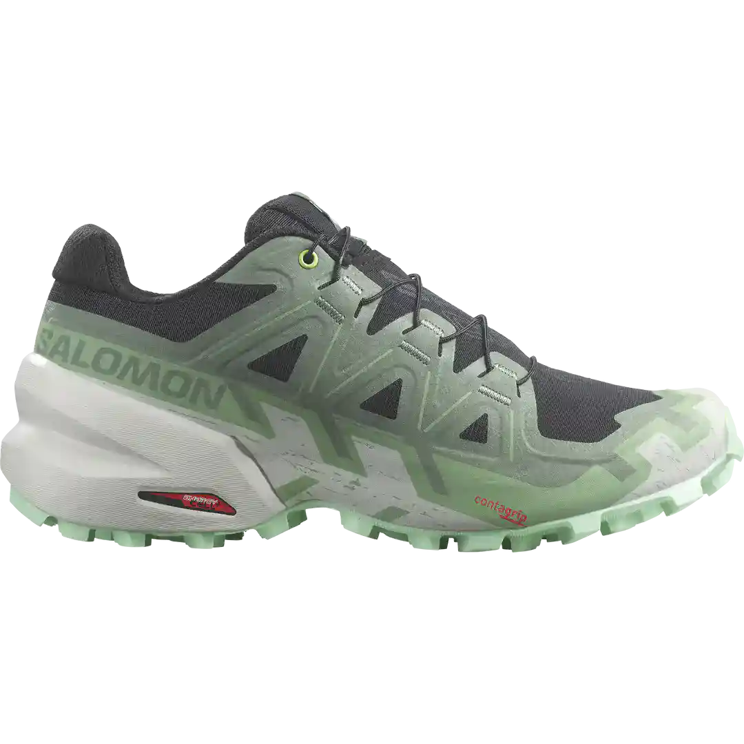 Salomon Speedcross 6 Women's Trail Running Shoes - Black/Laurel Wreath/ Green Ash