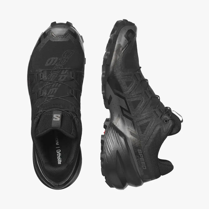 Salomon Speedcross 6 Womens Trail Running Shoes - Black/Black/Phantom