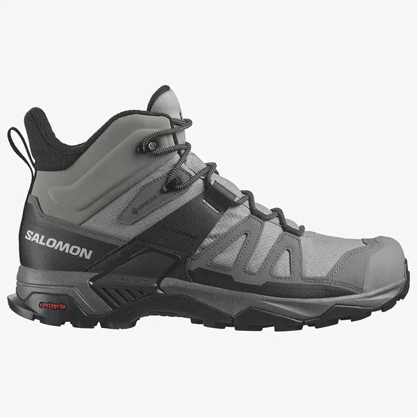 Salomon X Ultra 4 Mid GTX Mens Hiking Boot Sharkskin Quiet Shade Black