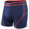 Saxx Kinetic Mens Boxer Briefs Colour Midnight Blue Orange Ink