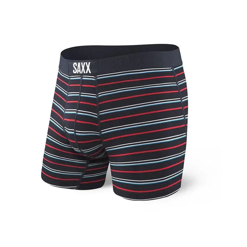 Saxx Vibe Super Soft Mens Boxer Brief Colour Dark Ink Coast Stripe