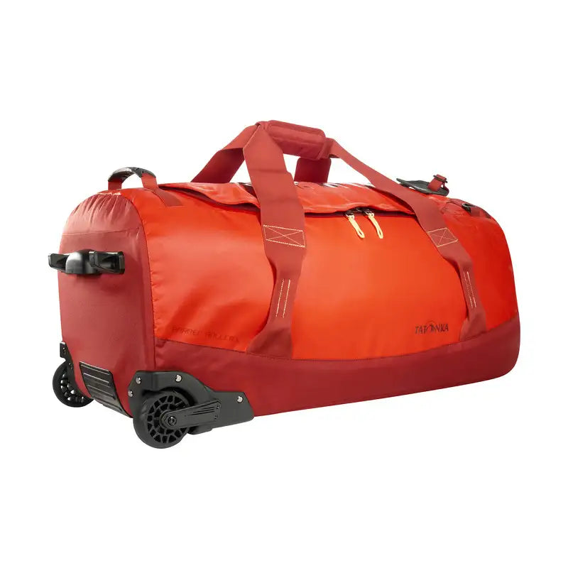Tatonka Barrel Roller 80 Litre Wheeled Duffel Bag Red Orange Colour Red Orange