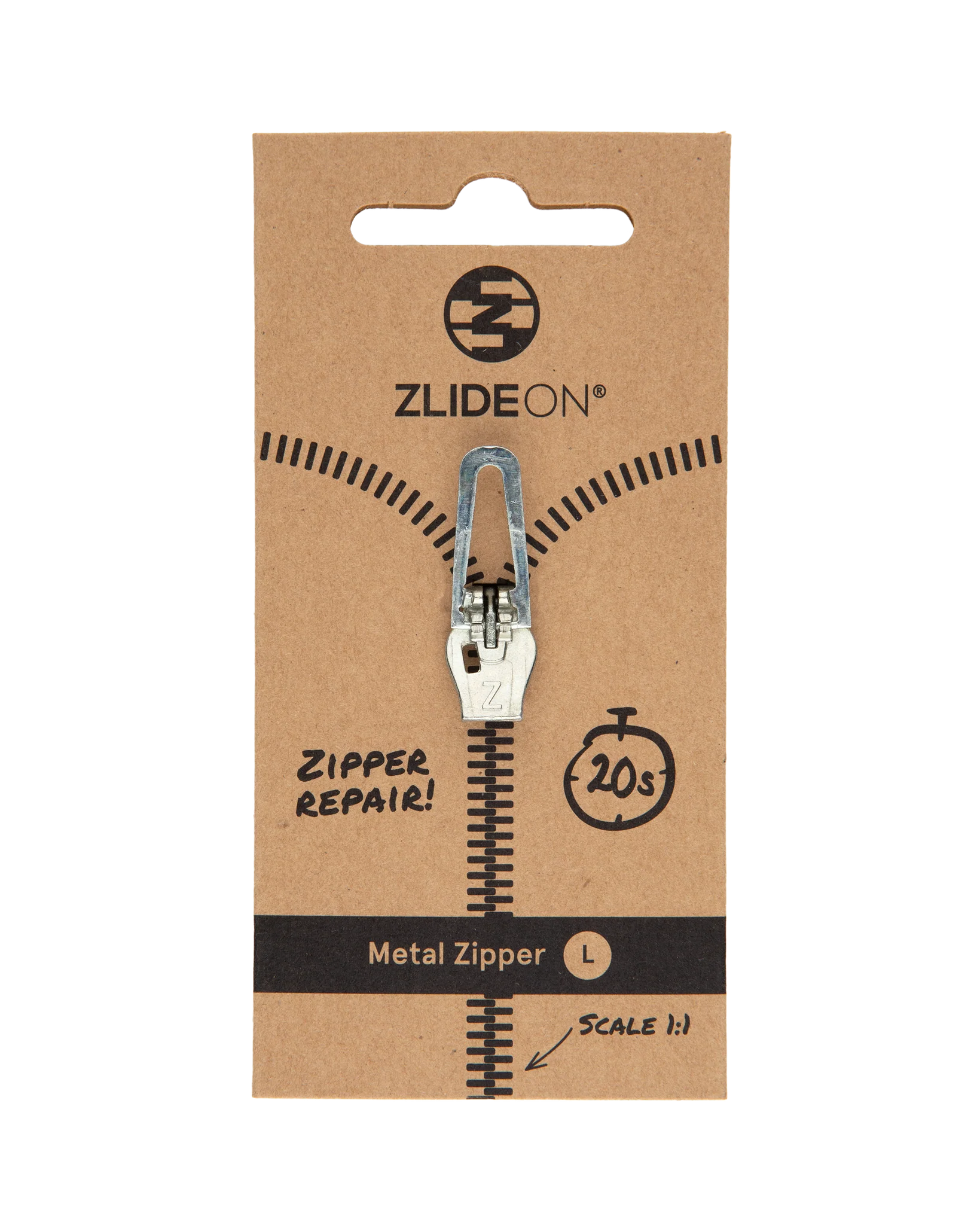 ZlideOn Metal Repair Zipper - L