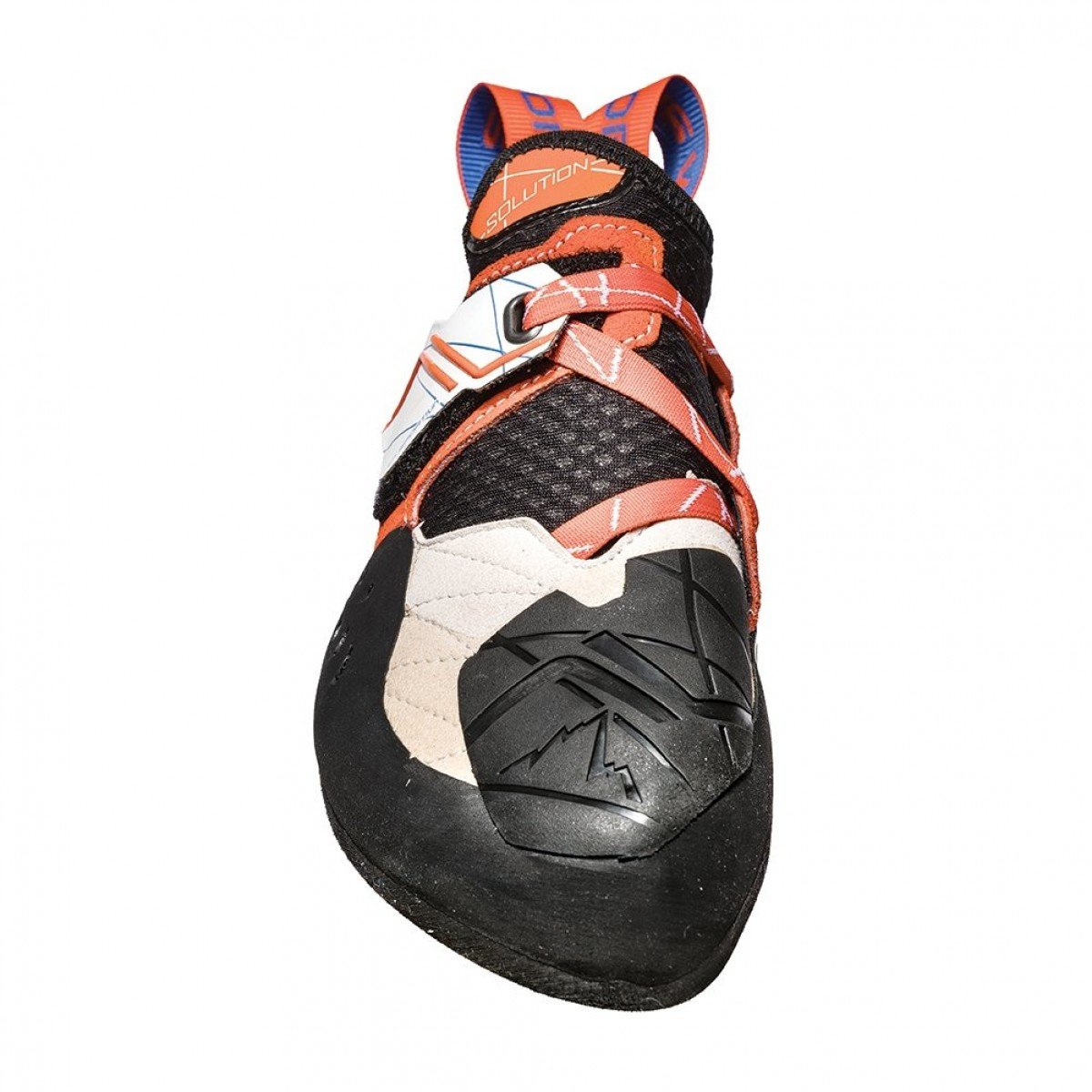 La Sportiva Solution Womens Climbing Shoe White Lily Orange