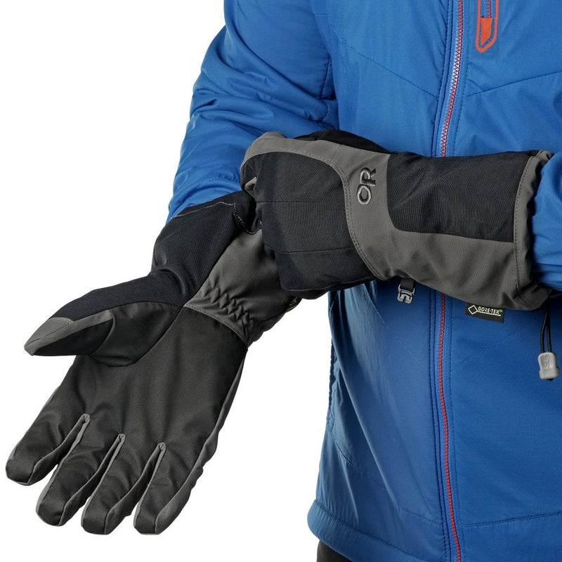Outdoor Research Mens Arete Gloves - Black/Charcoal