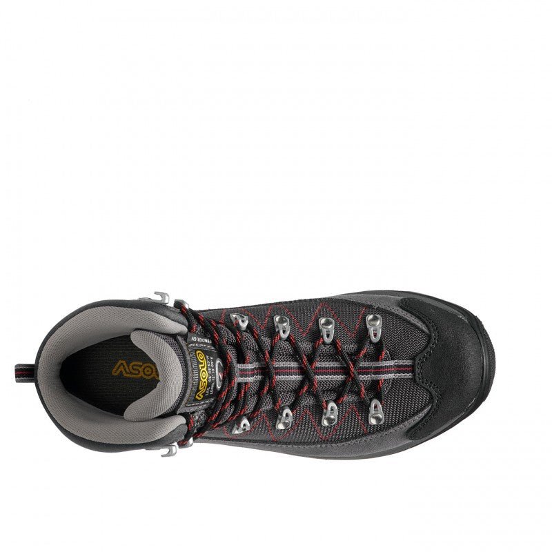 Asolo Finder GV ML Womens Hiking Boot - Grey/Gunmetal/Poppy Red