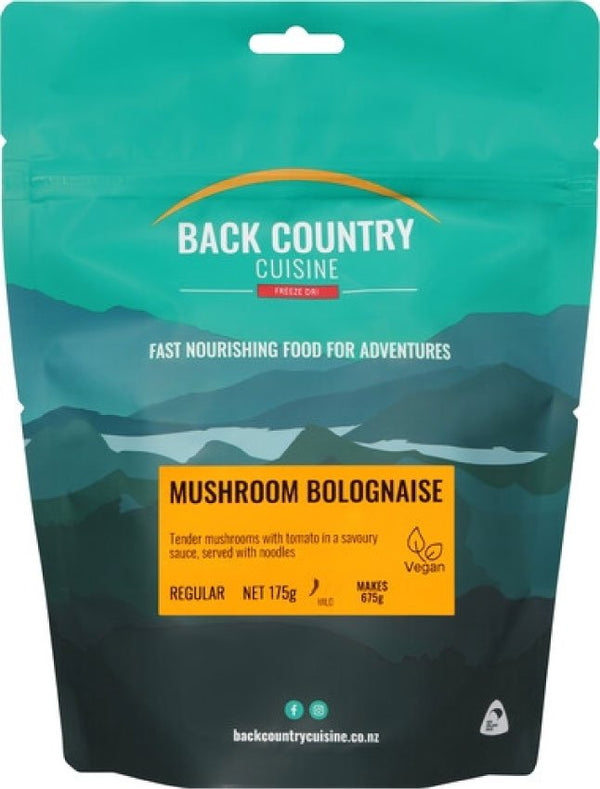 Back Country Freeze Dried Food - Mushroom Bolognaise