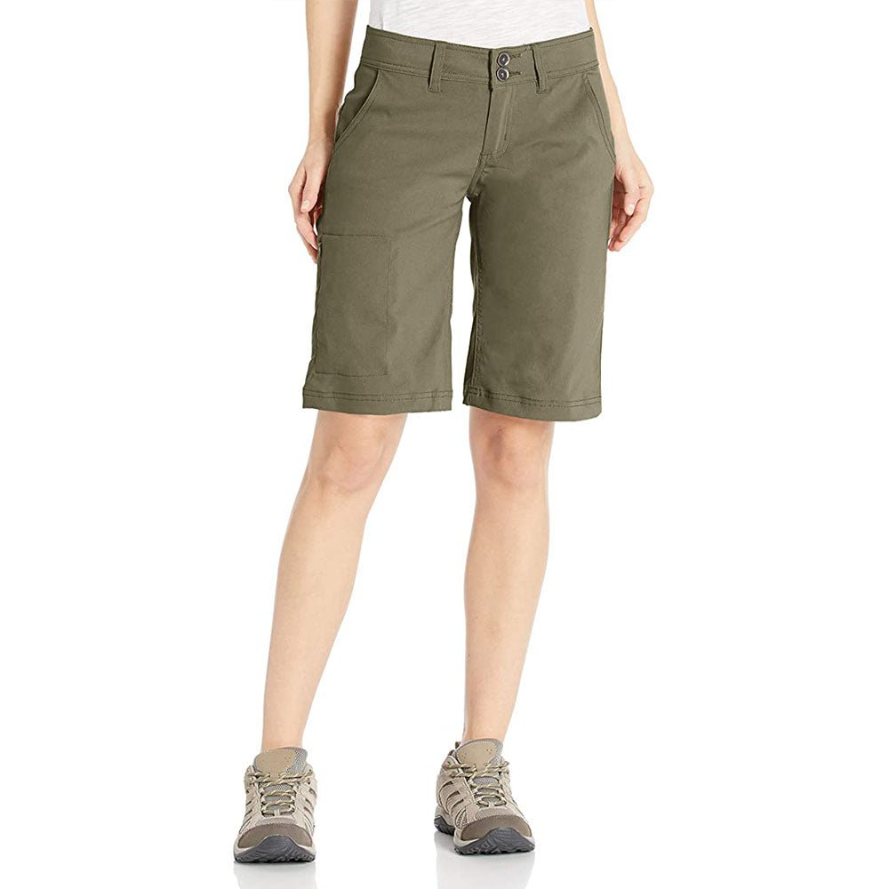 Prana Halle Womens Shorts Dark Khaki Colour Cargo Green