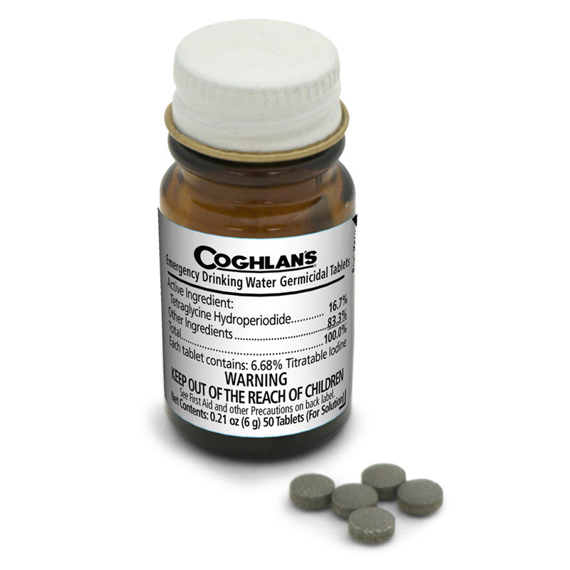 Coghlans Emergency Drinking Water Tablets Water Disinfectant