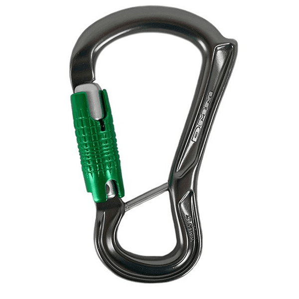 DMM Ceros Captive Bar Lock Safe Industrial Carabiner - Titanium/Green