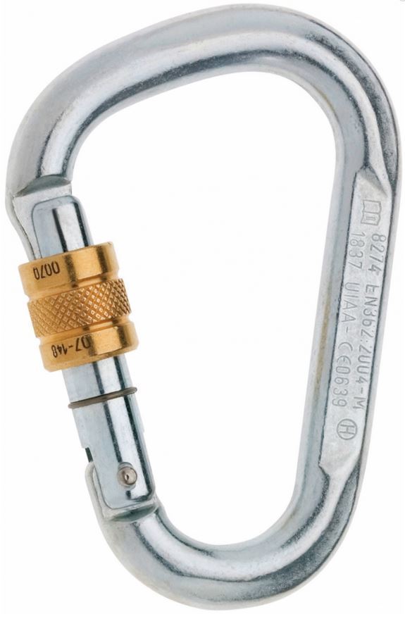 Edelrid Steel HMS Screw Gate Climbing Carabiner